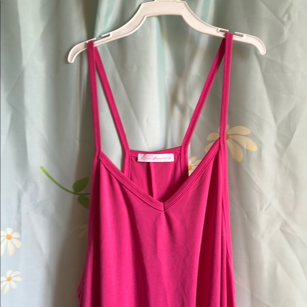 Ces Femme Slouchy Hot Pink Romper Jumpsuit
